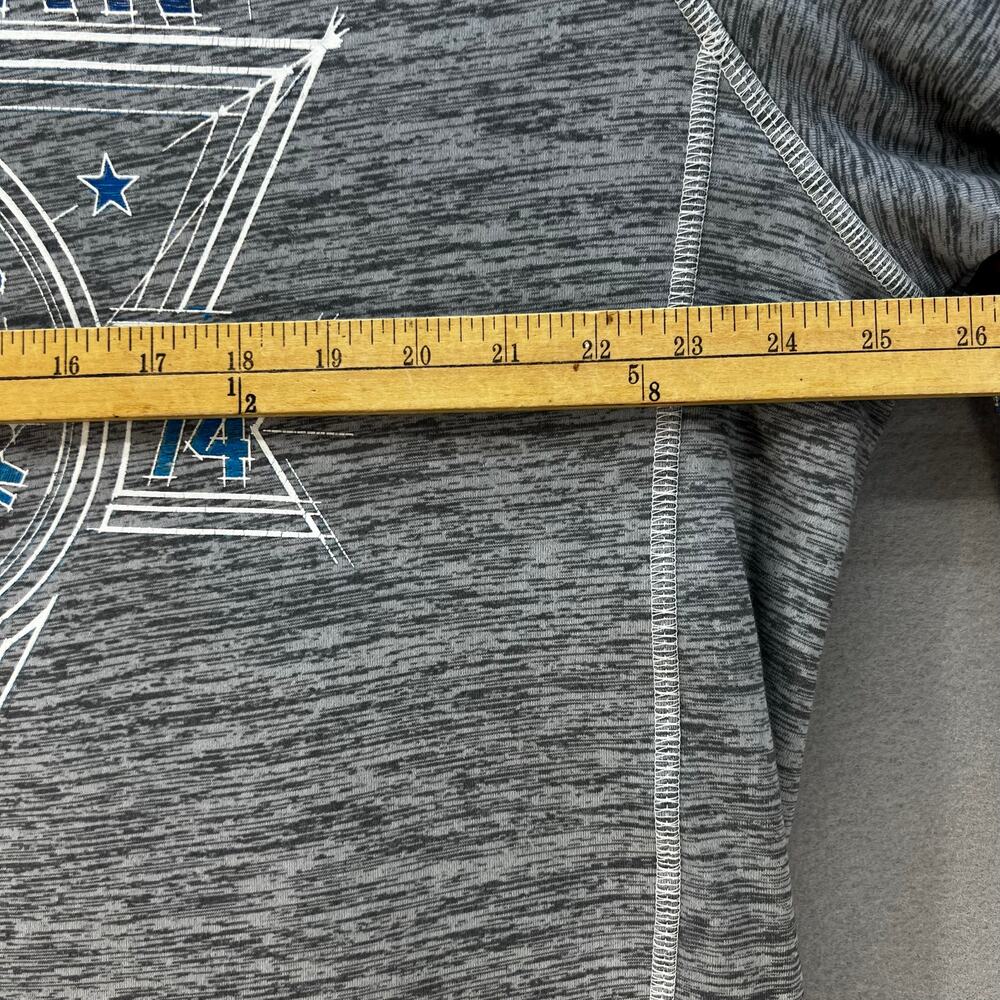 American Fighter Premium Hoodie Men's 2XL Grey Blue Graphic Logo Athletic Fit - Picture 10 of 11